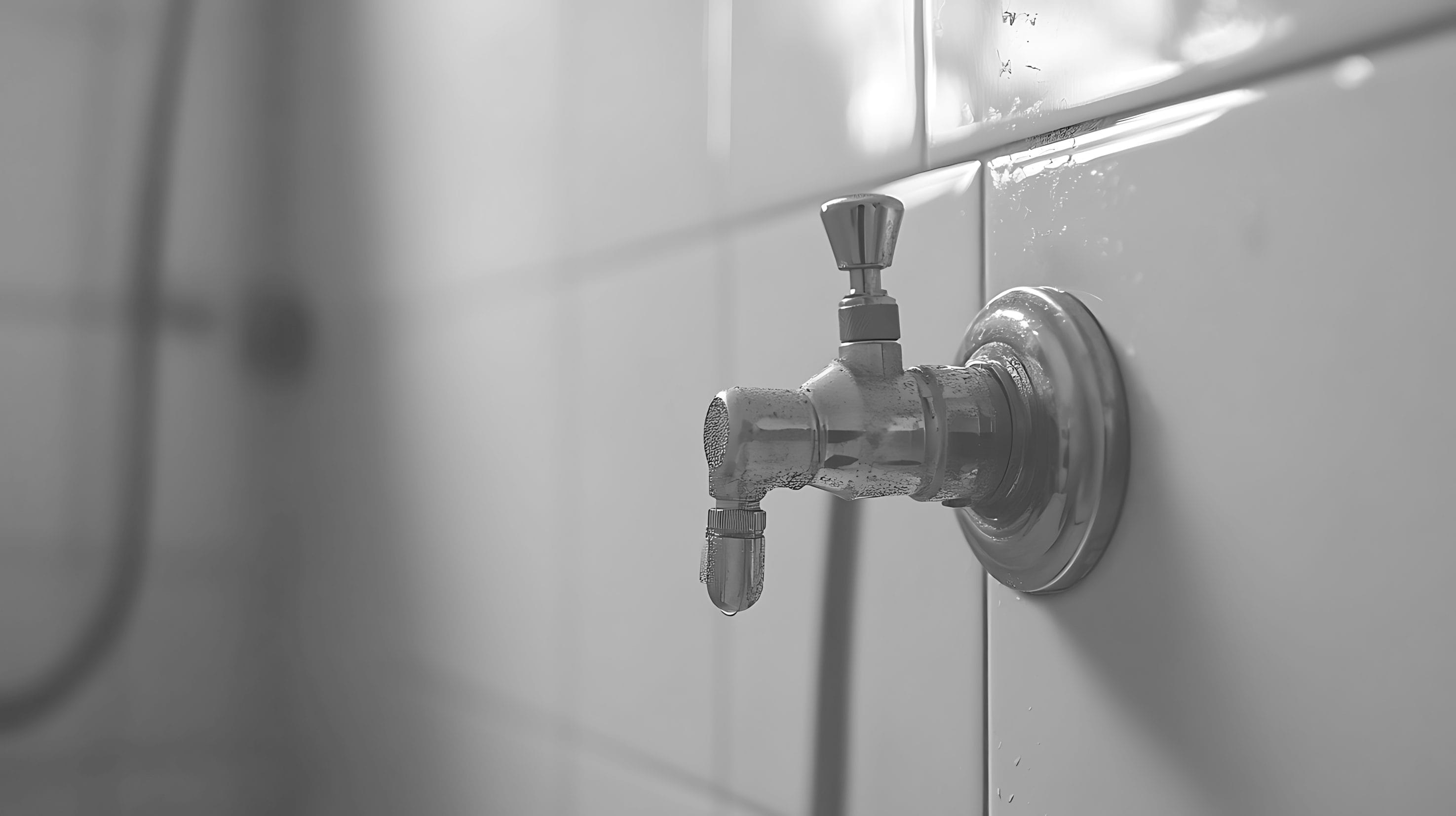 Shower Valve Installed in a Bathroom
