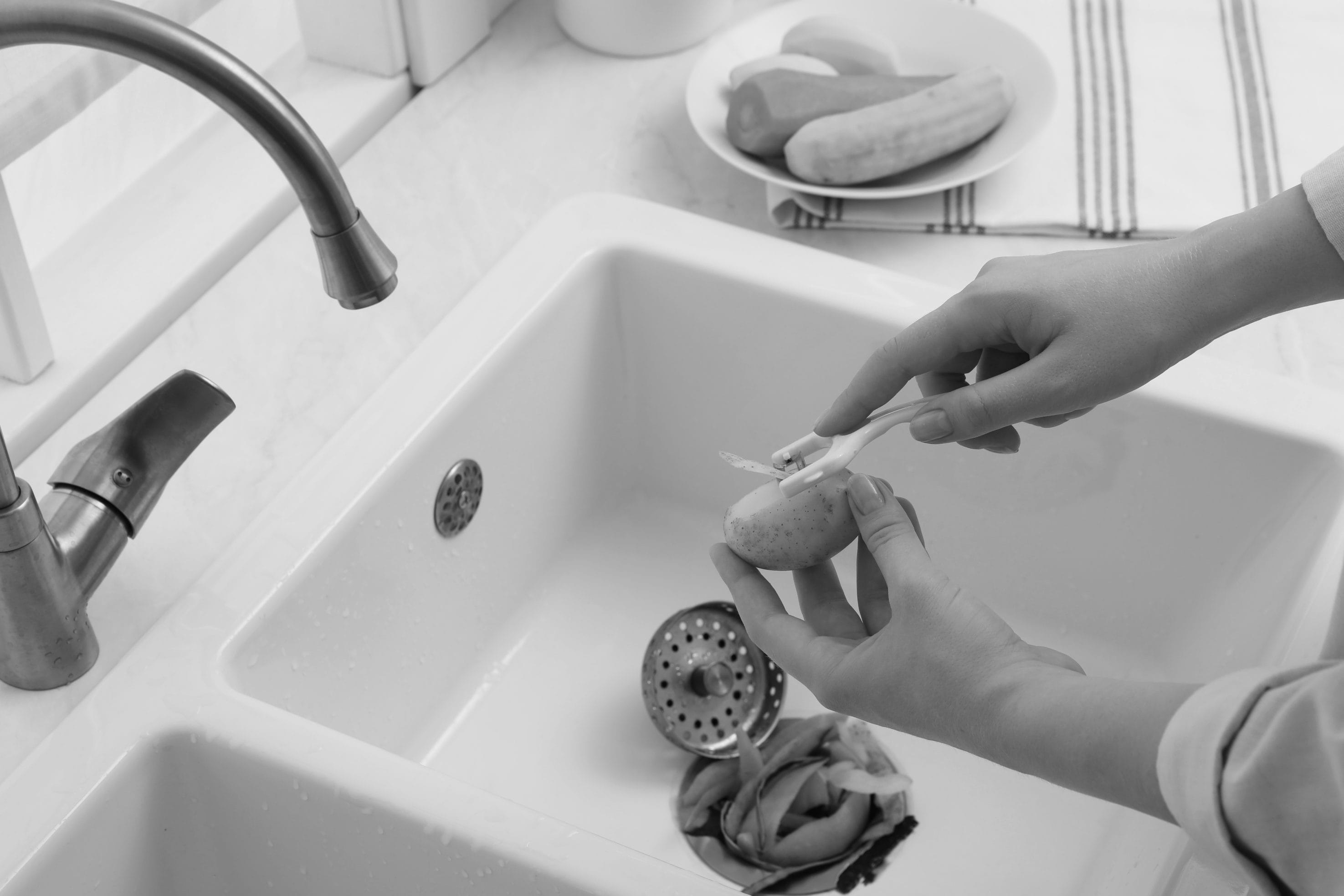 Garbage Disposal Unit Under Kitchen Sink
